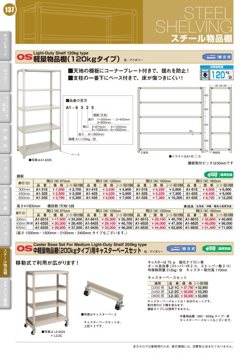 OS CABINET 2021 工場什器備品 総合カタログ